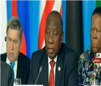 فيديو| رئيس جنوب إفريقيا: نطالب روسيا بدعم جهود دول القارة لمحاربة الإرهاب