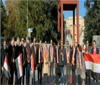 فيديو| الجالية المصرية بسويسرا تنظم وقفة أمام مقر الأمم المتحدة لدعم مصر
