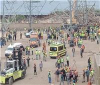 فيديو وصور| اللحظات الأولى لحادث انهيار برج كهرباء أوسيم