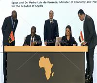مؤتمر إفريقيا 2019| مصر توقع مذكرتي تفاهم لزيادة التعاون الاقتصادي والاستثماري مع انجولا وجيبوتي