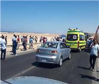 إصابة 4 في حادث تصادم سيارتين بطريق إسكندرية الصحراوي