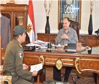 «سعد» يلتقي المستشار العسكري لمحافظة أسيوط