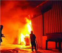 حريق هائل بمصنع للسجاد بمدينة العاشر من رمضان