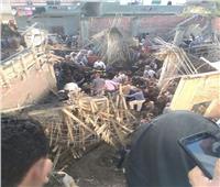 جهود مكثفة لانتشال جثتين من أنقاض سقف مضيفة مسجد بالبحيرة