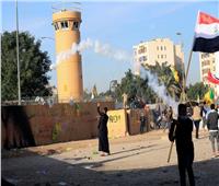 إصابات بين المحتجين بمحيط السفارة الأمريكية وسط بغداد