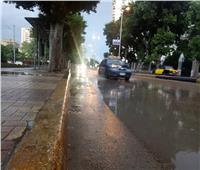 بالصور| أمطار رعدية بالإسكندرية.. و95 سيارة لشفط المياه من الشوارع