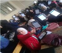 صور| تعليم القاهرة تجري تجربة للدخول على منصة الامتحانات إلكترونيا 