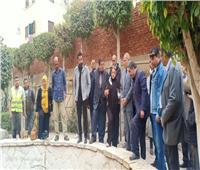 نائب محافظ القاهرة يتفقد تطوير «شجرة مريم» بالمطرية 