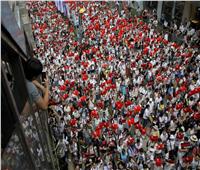 المئات يحتشدون في متنزه بوسط هونج كونج للمطالبة بالديمقراطية
