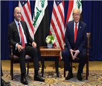الرئيس العراقي يبحث مع ترامب خفض القوات الأجنبية خلال اجتماع في دافوس