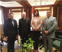 وزيرة الهجرة تستقبل رئيس الجمعية اليونانية المصرية بالقاهرة 