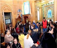 مطران بورسعيد يزور كنيسة الأنبا بيشوى