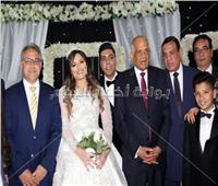 صور| علي عبد العال ووكيلي مجلس النواب في زفاف ابنة النائب محمد الحسيني