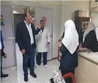 مرور وكيل وزارة الصحة بالقليوبية على مستشفى حميات بنها أثناء العواصف الرعدية