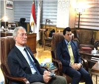 صبحي يشهد إجتماع توماس باخ وحسن مصطفى مع رؤساء الإتحادات الرياضية الدولية