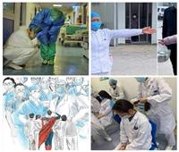 صور هزت قلوب الملايين.. ممرضات في مواجهة «كورونا»