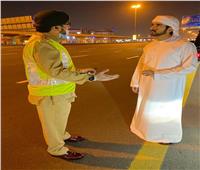 ًصور| ولي عهد دبي يتفقد عمل دوريات الشرطة في الحظر