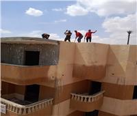  تنفيذ 3 قرارات إزالة لمخالفات بناء بالحي الخامس بمدينة الشيخ زايد