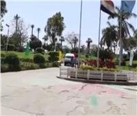 بالفيديو| الحديقة الدولية بالقاهرة بدون مواطنين لاول مرة في شم النسيم