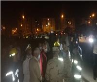 محافظ القليوبية ومدير الأمن يتابعان اخماد حريق مصنع بمنطقة الشباب بالعبور