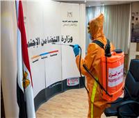 الهلال الأحمر المصري يقوم بتطهير وتعقيم ديوان عام وزارة التضامن الاجتماعي