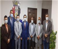 أحمد سمير رئيس الاتحاد المصري للميني فوتبول يتفقد مقر منطقة الإسكندرية 