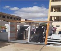 تركيب ٣٨ بوابة تعقيم أمام لجان الثانوية العامة والأزهرية بسيناء