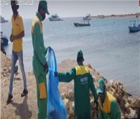 فيديو| وزارة البيئة: رفع 40 طن مخلفات من البحر الأحمر