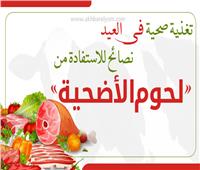 إنفوجراف| لتغذية صحية في العيد.. نصائح للاستفادة من «لحوم الأضحية»