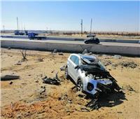 إصابة ٣ أشخاص في تصادم بين سيارتين ملاكي بالطريق الصحراوي بوادي النطرون 