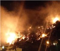 الفيديو الأول لحريق جبل مشغرة اللبناني