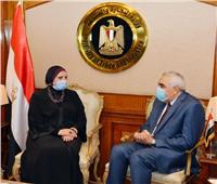 وزيرة التجارة تؤكد دعم ومساندة دولة العراق الشقيقة والمساهمة في مشروعات إعادة الأعمار  