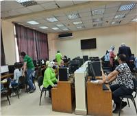 بالصور.. توافد 1363 طالب على معامل جامعة عين شمس في أول أيام المرحلة الثانية 