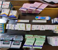 ضبط أدوية غير مسجلة بوزارة الصحة بصيدلية بحي ثاني طنطا 