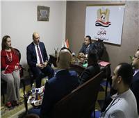 رئيس حزب المصريين يفتتح مقر الأمانة العامة بالجيزة