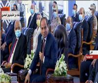 فيديو| الرئيس السيسي: مجمع مسطرد توقف 10 سنوات بسبب أحداث 2011 