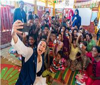 صور| هند صبري: سعيدة بحصول برنامج الأغذية العالمي على جائزة نوبل للسلام 