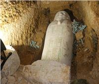 «تمائم وجعارين».. اكتشاف أثري جديد داخل تابوت بتونا الجبل في المنيا