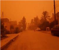 عواصف ترابية تضرب محافظة الوادي الجديد 