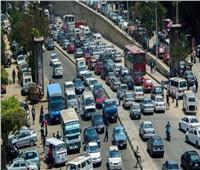 كثافات مرورية بمعظم شوارع القاهرة والجيزة 