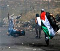 إصابات فلسطينيين خلال قمع الاحتلال الاسرائيلي مسيرة بيت دجن 