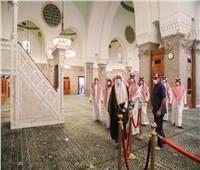 صور| وزير الشؤون الإسلامية السعودي يتفقد مسجد قباء