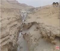 بالفيديو| منبع مياه للنيل لا يعرفه المصريون.. بوابة وادي دجلة للأمطار