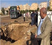 عودة المياه إلى مدينة الشيخ زايد بعد إصلاح الخط الرئيسي 
