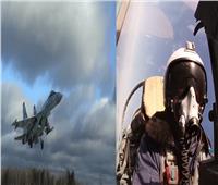 شاهد| مناورات جوية روسية بمشاركة المقاتلات سوخوي «Su-35S»