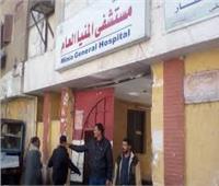 خروج 28 مصاب في 6 حوادث طرق من مستشفى المنيا العام 