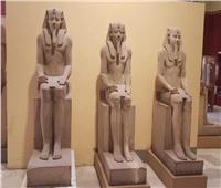 تعرف على مجموعة تماثيل الملك سنوسرت التي تزين المتحف الكبير.. صور