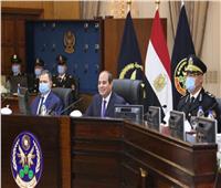 صور | الرئيس السيسي يشهد اختبار كشف الهيئة لطلبة أكاديمية الشرطة