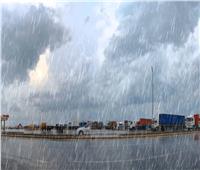 أمطار رعدية على الطريق الساحلي الدولي بكفر الشيخ