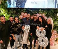 صور| تامر حسني ومصطفى حجاج يحتفلان بعيد ميلاد ابنة هاني محروس